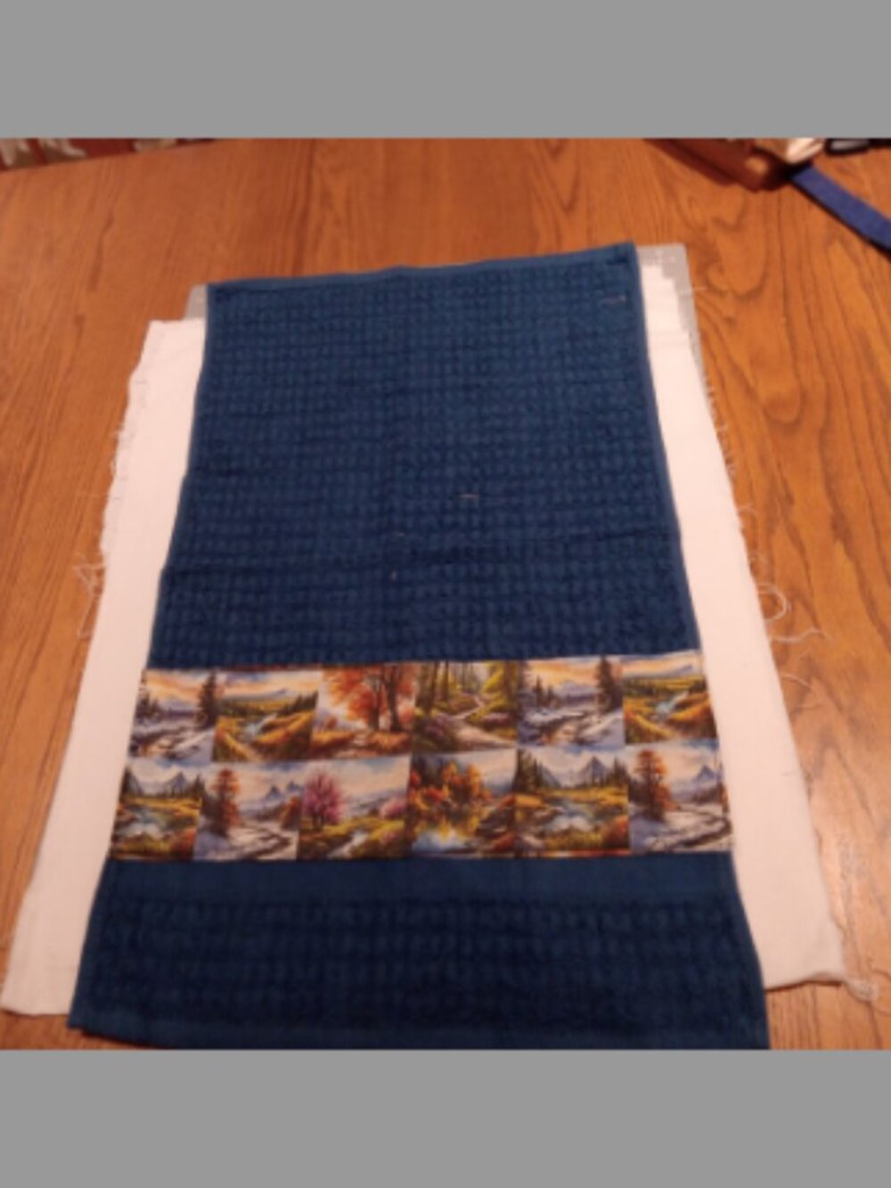 Four Seasons Landscape Quilted Hand Towel
